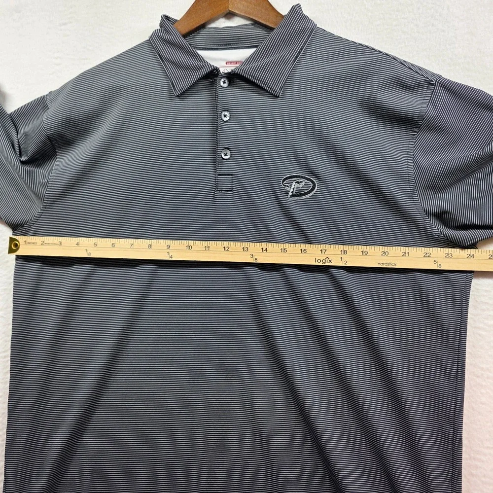 Antigua Desert Dry Mens Large‎ Arizona Diamondbacks Golf Polo Black Stripe MLB